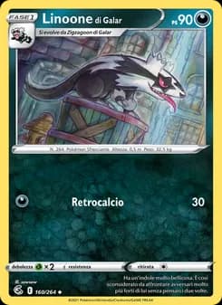Linoone di Galar card in Italian