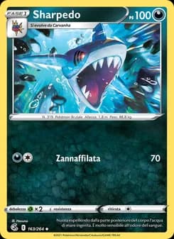 Sharpedo card in Italian
