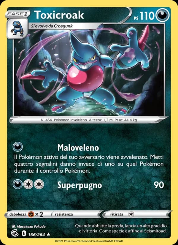Toxicroak card in Italian