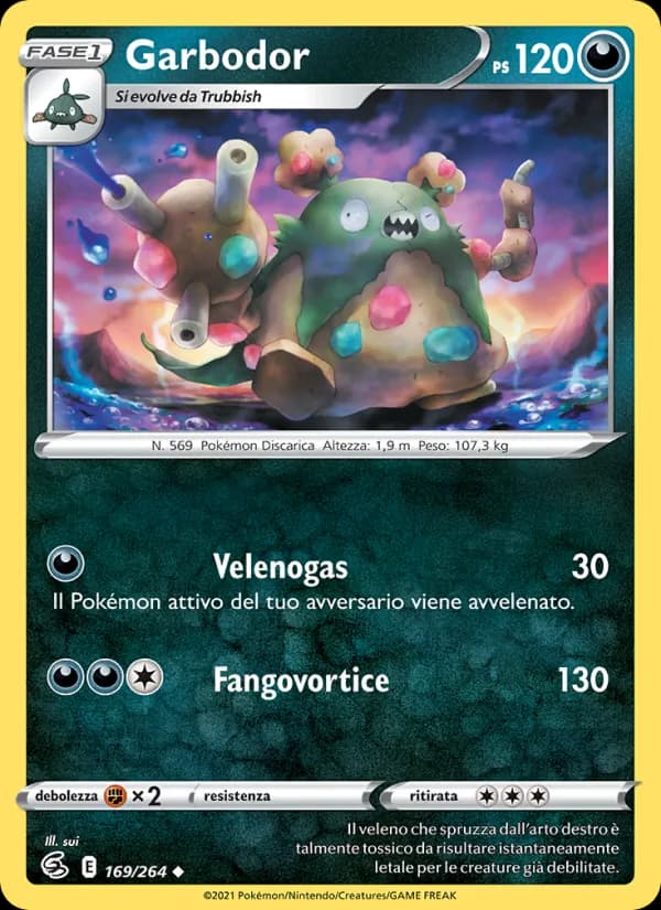 Garbodor card in Italian