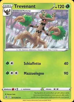 Trevenant card in Italian