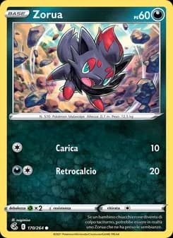 Zorua card in Italian