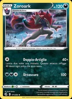 Zoroark card in Italian