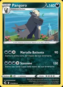 Pangoro card in Italian