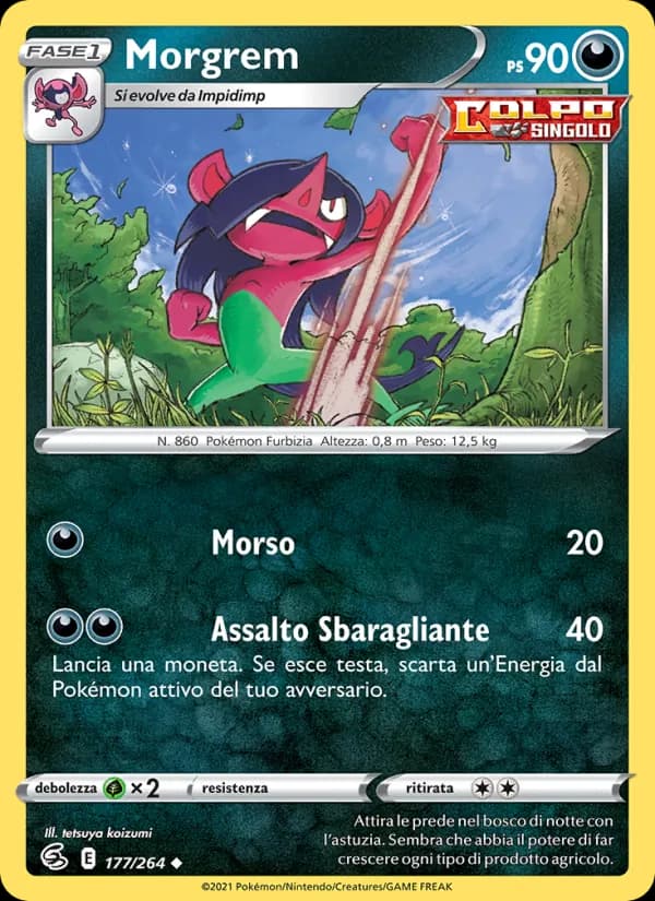 Morgrem card in Italian