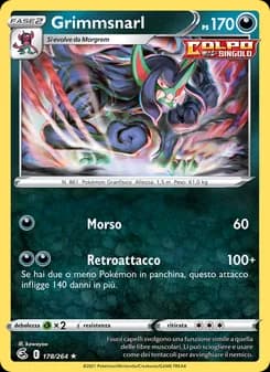 Grimmsnarl card in Italian