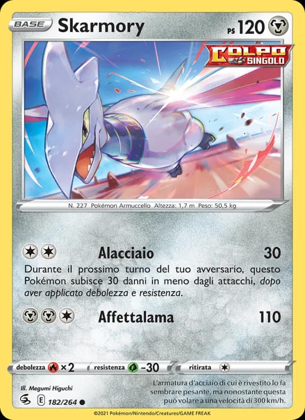 Skarmory card in Italian