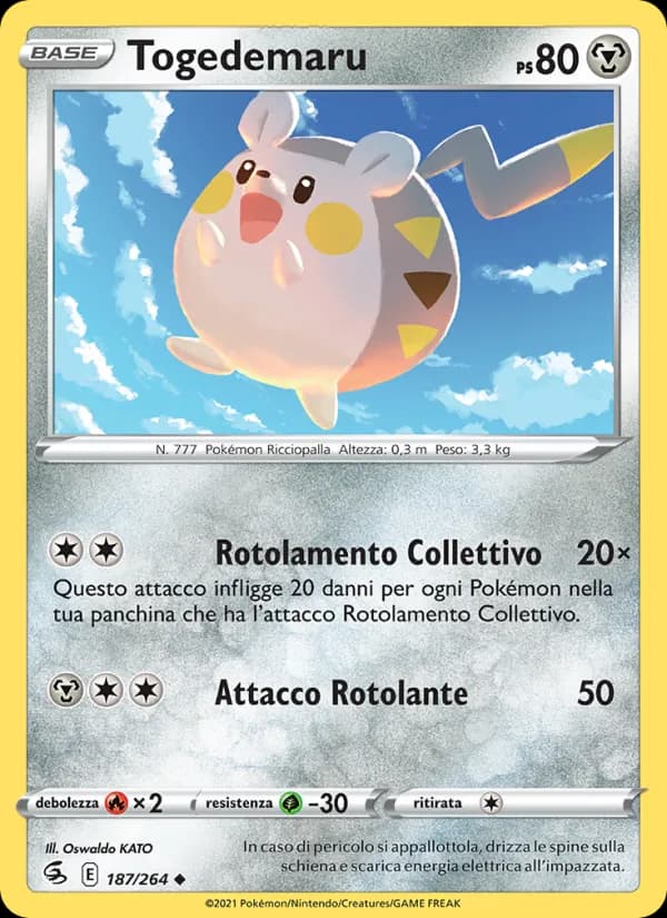 Togedemaru card in Italian
