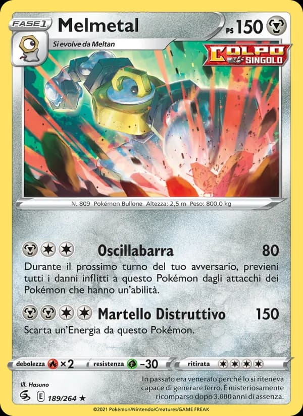 Melmetal card in Italian