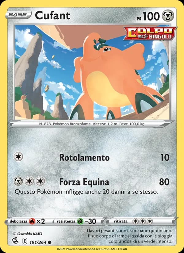 Cufant card in Italian