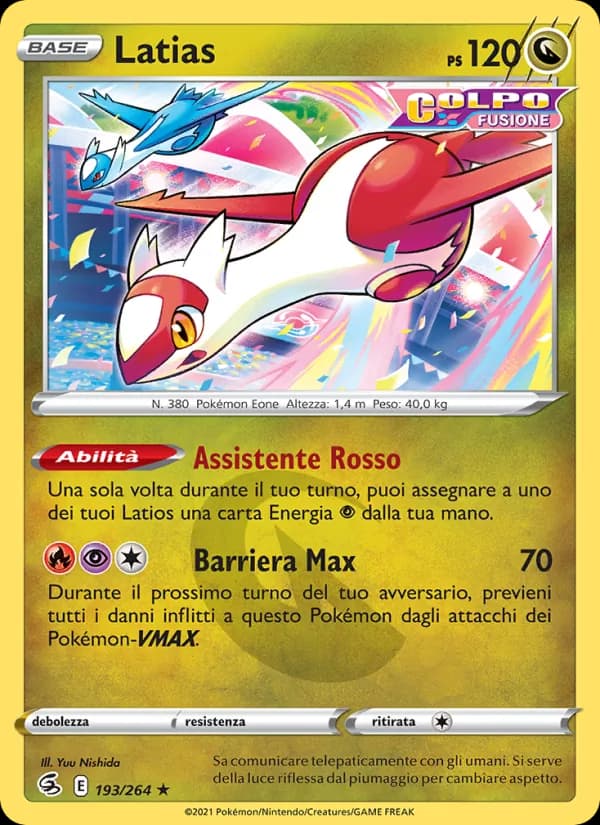 Latias card in Italian