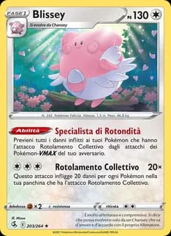 Blissey card in Italian