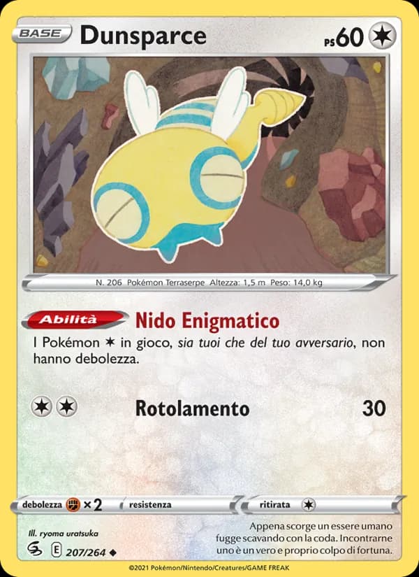 Dunsparce card in Italian