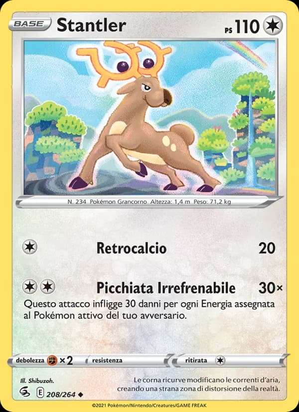 Stantler card in Italian