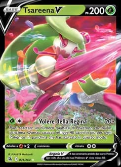 Tsareena V card in Italian