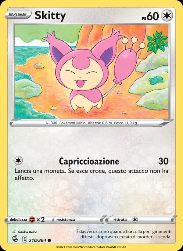 Skitty card in Italian