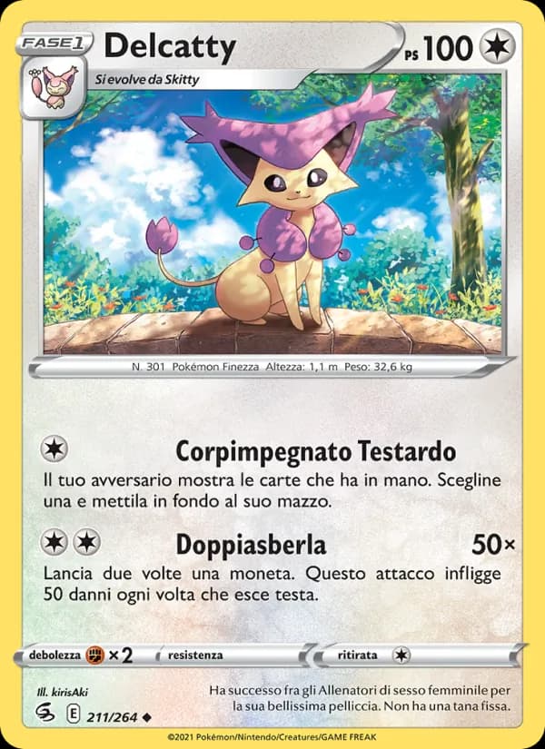 Delcatty card in Italian