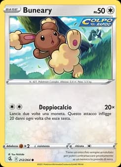 Buneary card in Italian