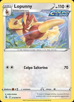 Lopunny card in Italian