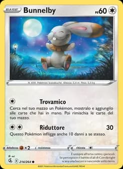 Bunnelby card in Italian