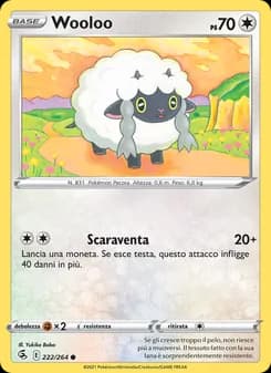 Wooloo card in Italian