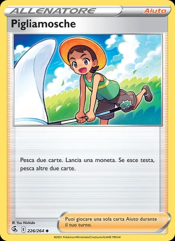 Pigliamosche card in Italian