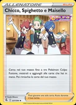 Chicco, Spighetto e Maisello card in Italian
