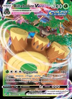 Rillaboom VMAX card in Italian