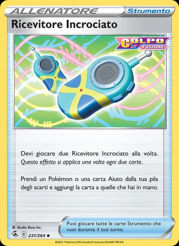 Ricevitore Incrociato card in Italian