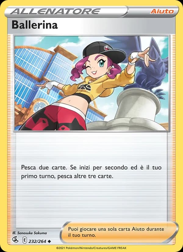 Ballerina card in Italian