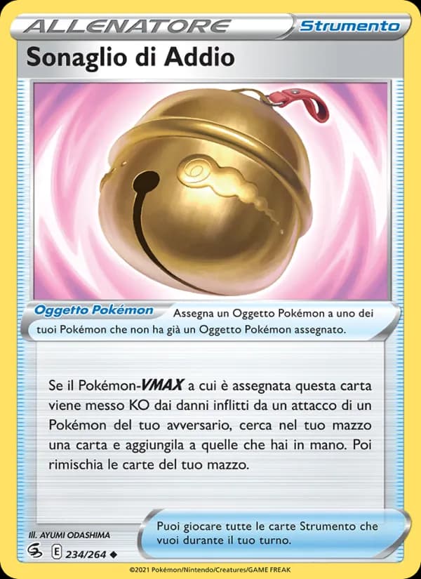 Sonaglio di Addio card in Italian