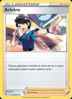 Arbitro card in Italian