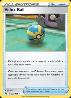 Velox Ball card in Italian