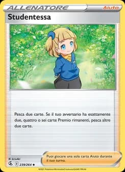 Studentessa card in Italian