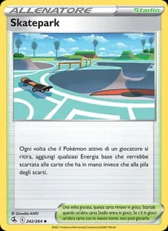 Skatepark card in Italian