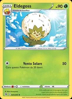 Eldegoss card in Italian