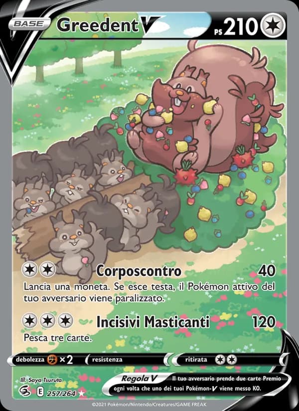 Greedent V card in Italian