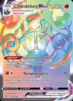 Chandelure VMAX card in Italian