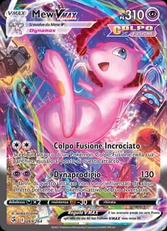 Mew VMAX card in Italian