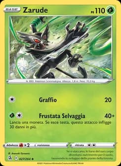 Zarude card in Italian