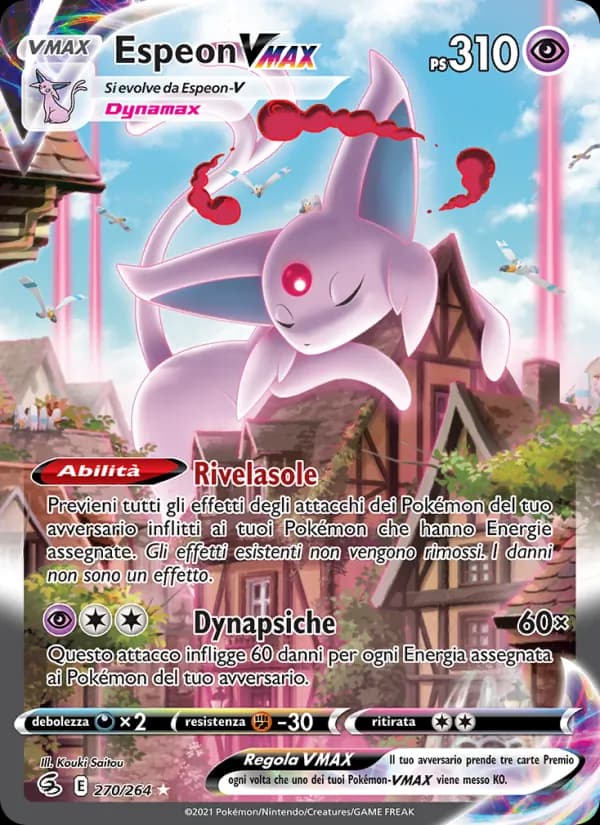 Espeon VMAX card in Italian