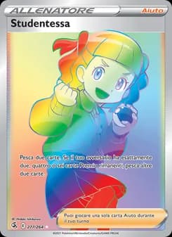 Studentessa card in Italian