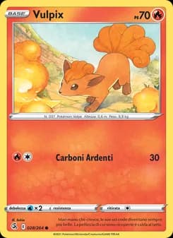 Vulpix card in Italian