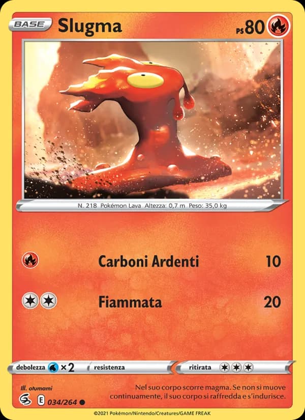 Slugma card in Italian