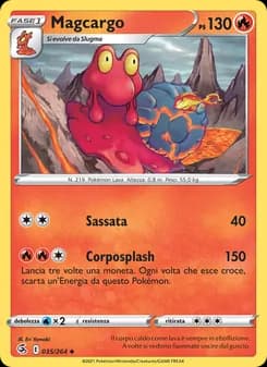 Magcargo card in Italian