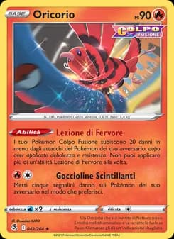 Oricorio card in Italian