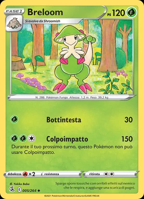 Breloom card in Italian