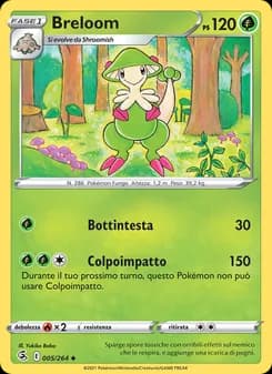 Breloom card in Italian