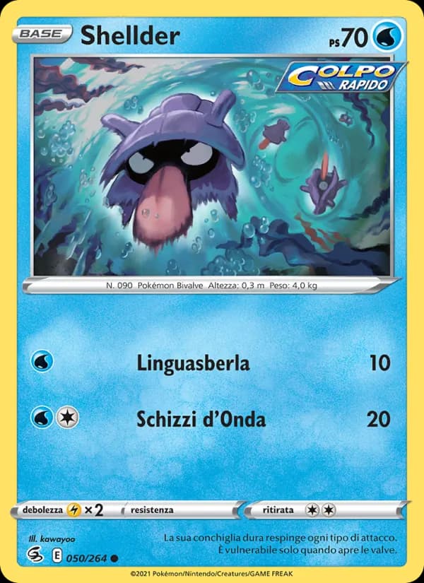 Shellder card in Italian