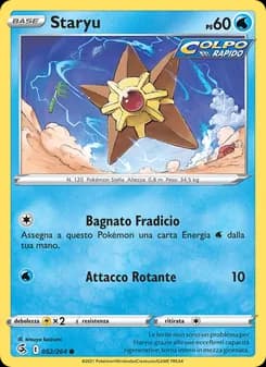 Staryu card in Italian